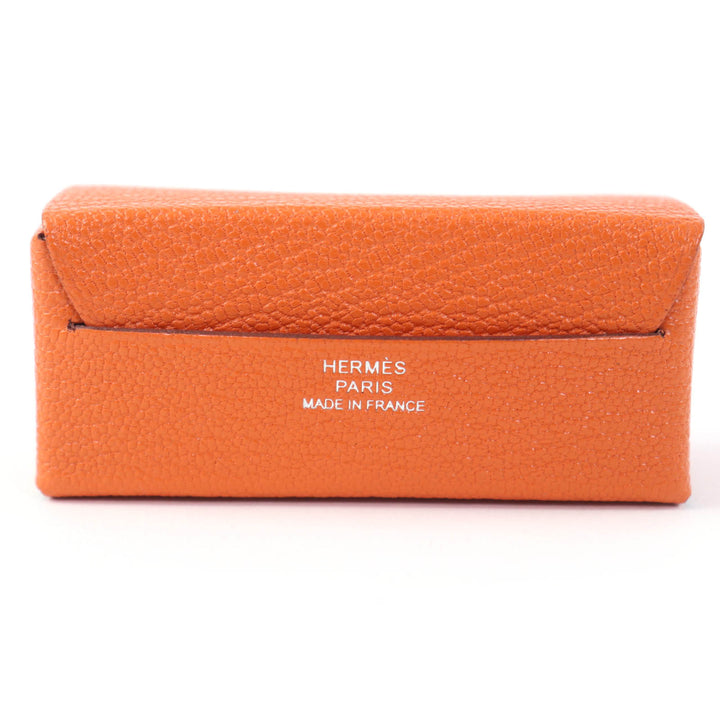 未使用品☆HERMES エルメス ミロワール シェーブルミゾル キュイーヴル ミラー付 リップケース U刻印 仏製 レディース 箱・保存袋付