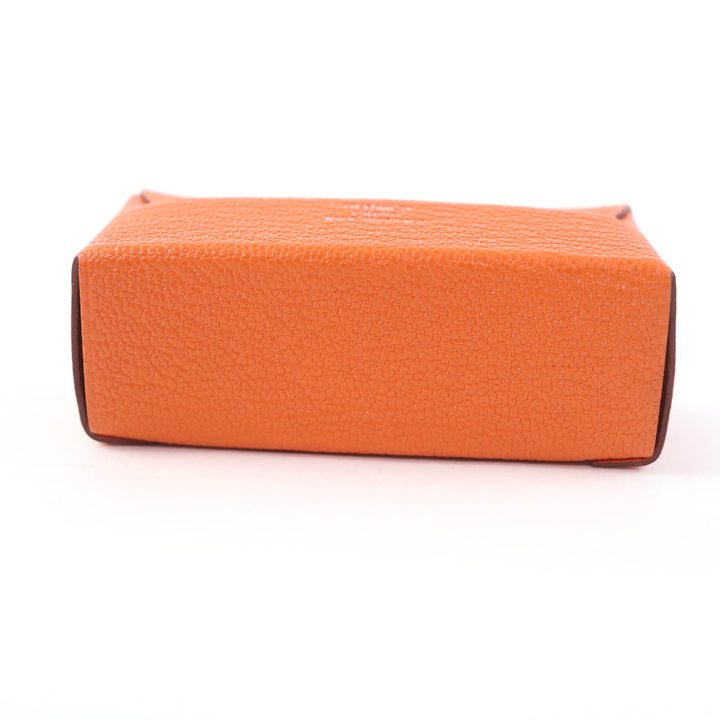 未使用品☆HERMES エルメス ミロワール シェーブルミゾル キュイーヴル ミラー付 リップケース U刻印 仏製 レディース 箱・保存袋付