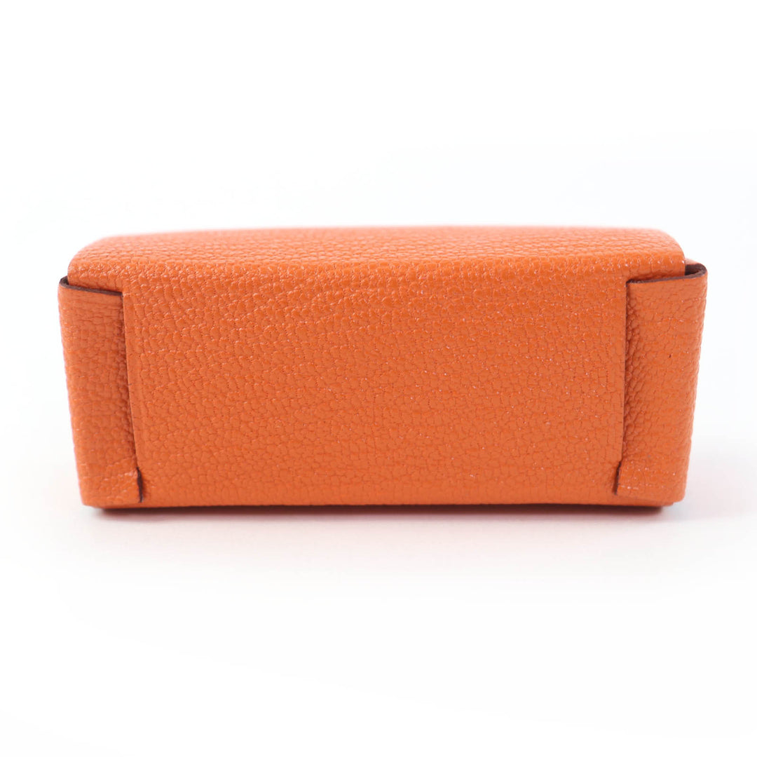 未使用品☆HERMES エルメス ミロワール シェーブルミゾル キュイーヴル ミラー付 リップケース U刻印 仏製 レディース 箱・保存袋付