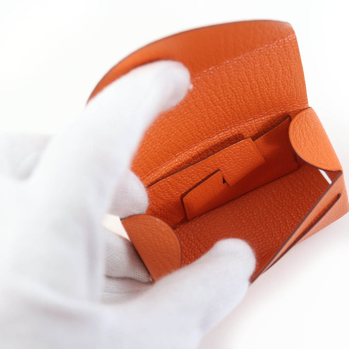 未使用品☆HERMES エルメス ミロワール シェーブルミゾル キュイーヴル ミラー付 リップケース U刻印 仏製 レディース 箱・保存袋付
