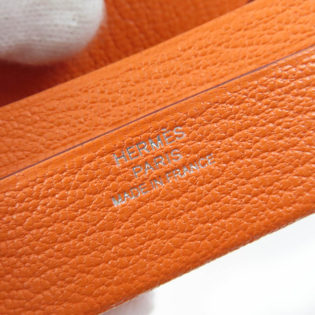 未使用品☆HERMES エルメス ミロワール シェーブルミゾル キュイーヴル ミラー付 リップケース U刻印 仏製 レディース 箱・保存袋付