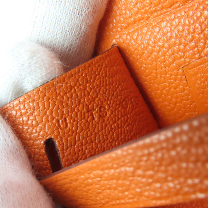 未使用品☆HERMES エルメス ミロワール シェーブルミゾル キュイーヴル ミラー付 リップケース U刻印 仏製 レディース 箱・保存袋付