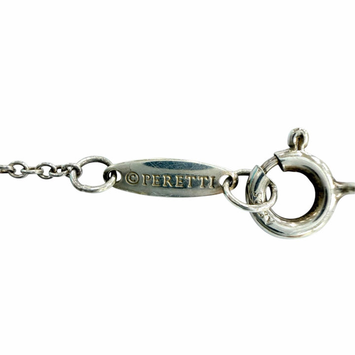 美品☆TIFFANY&amp;Co. ティファニー エルサペレッティ ダイヤモンド バイザヤードシングル ダイヤモンド ペンダント AG925 重量1.6g 箱袋付