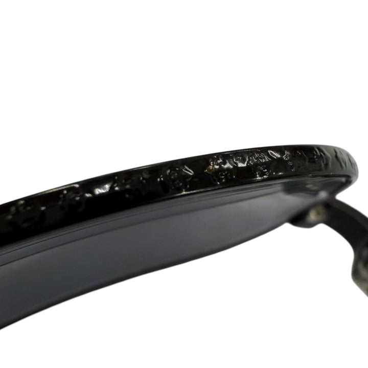 良品▼CHROME HEARTS クロムハーツ THE BEAST I ウッド 925 CHクロステンプル サングラス ブラック ブラウン 日本製 総重量37.46g メンズ