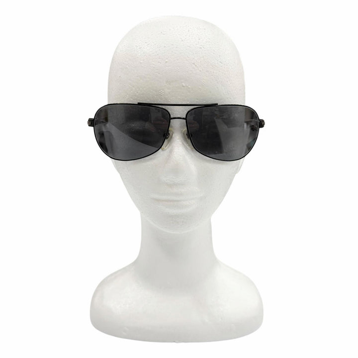 良品▼CHROME HEARTS クロムハーツ THE BEAST I ウッド 925 CHクロステンプル サングラス ブラック ブラウン 日本製 総重量37.46g メンズ