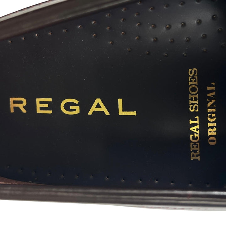 未使用品▲REGAL リーガル トラッドスタイル キルトタッセル ローファー レザーシューズ ダークブラウン 25cm メンズ