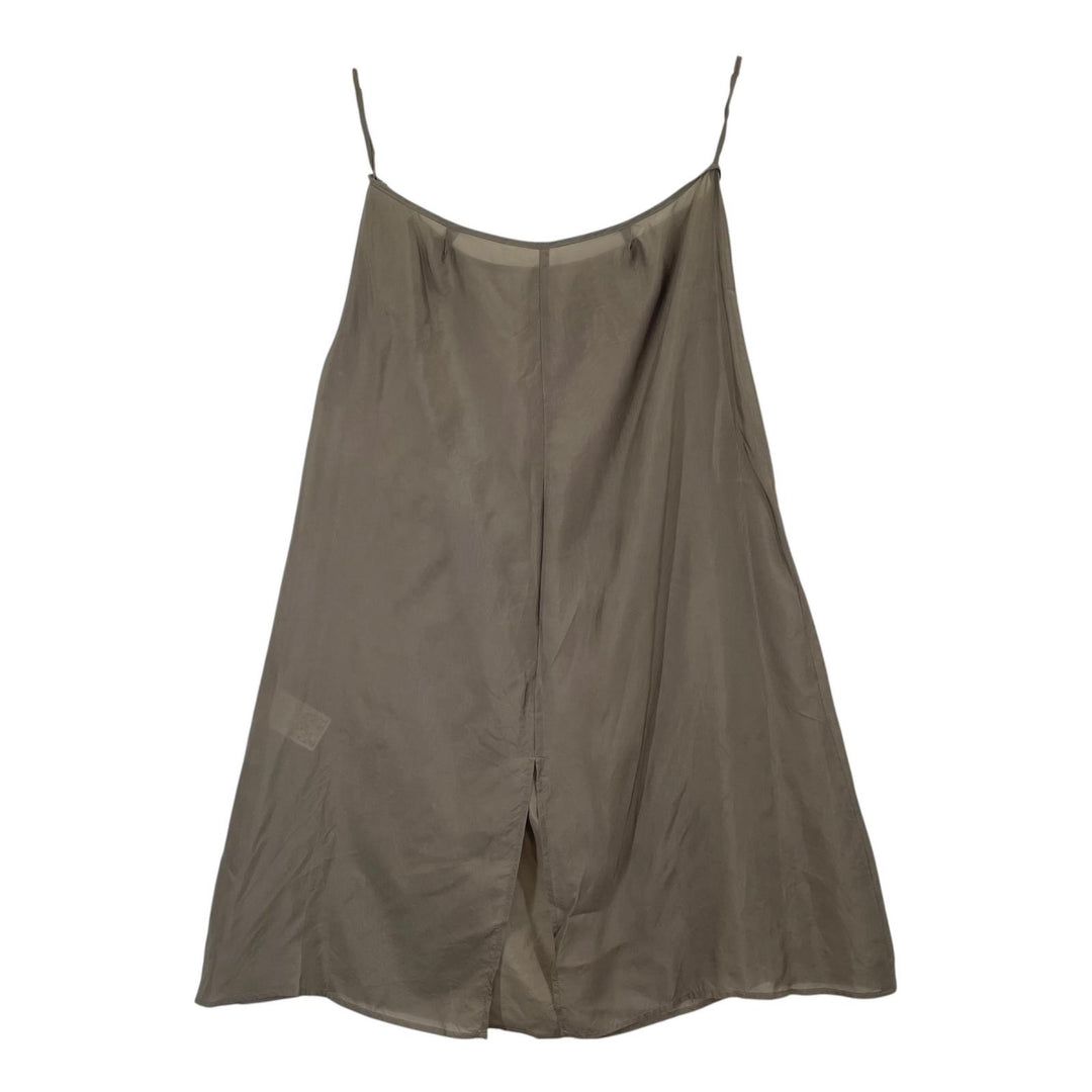 極美品▲ebure エブール 4010300204 コットン100% Satin Dress ベルト付き 半袖 ワンピース ベージュ 36 日本製 正規品 レディース