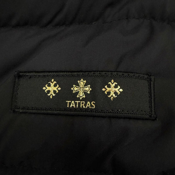 良品△TATRAS タトラス LTA8BM4496 POLITEAMA ポリテアマ ロゴワッペン フード付き WZIP ダウンコート ブラック 02 正規品 レディース