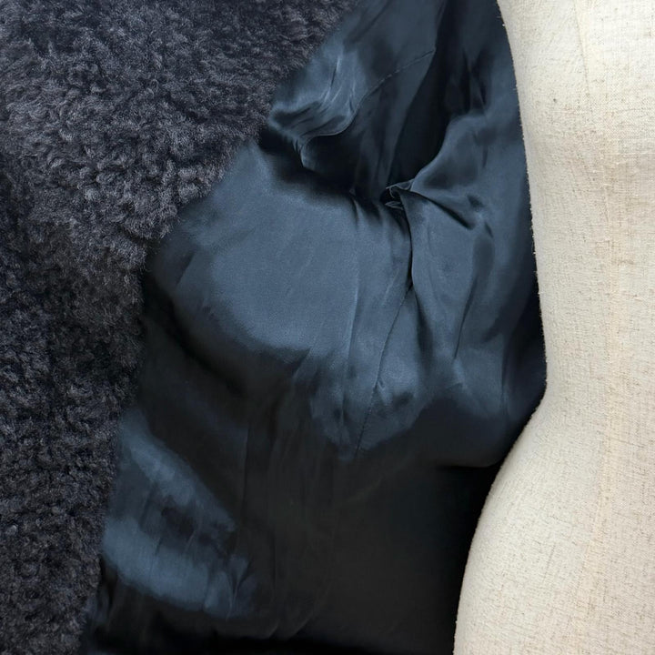 極美品△Stella McCartney ステラマッカートニー 2024年製 680088 3EU901 フェイクファーコート グレー 34 イタリア製 正規品 レディース