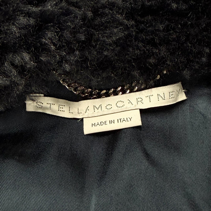 極美品△Stella McCartney ステラマッカートニー 2024年製 680088 3EU901 フェイクファーコート グレー 34 イタリア製 正規品 レディース