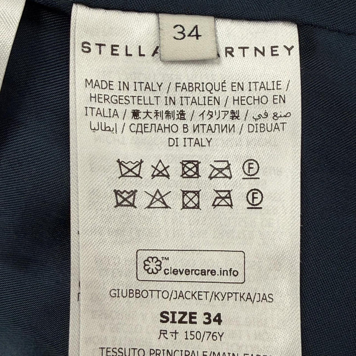 極美品△Stella McCartney ステラマッカートニー 2024年製 680088 3EU901 フェイクファーコート グレー 34 イタリア製 正規品 レディース