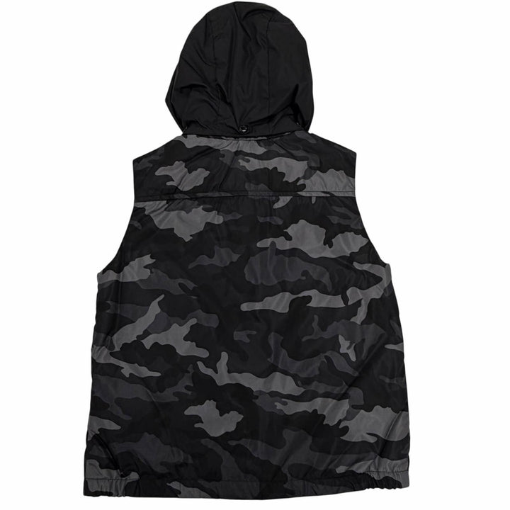 未使用品△MONCLER モンクレール DRUMS GILET カモフラージュ柄 迷彩柄 ダウンベスト ブラック グレー 8anni 130cm 正規品 キッズ