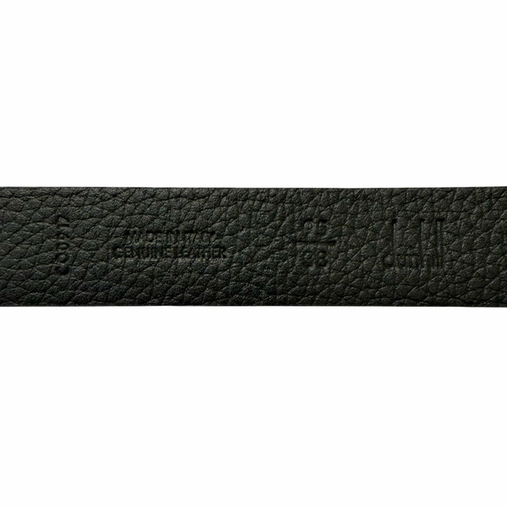 未使用品□Dunhill　ダンヒル　CO0917　シルバーピンバックル　レザーベルト　ブラック　95/38　イタリア製　メンズ　オススメ◎