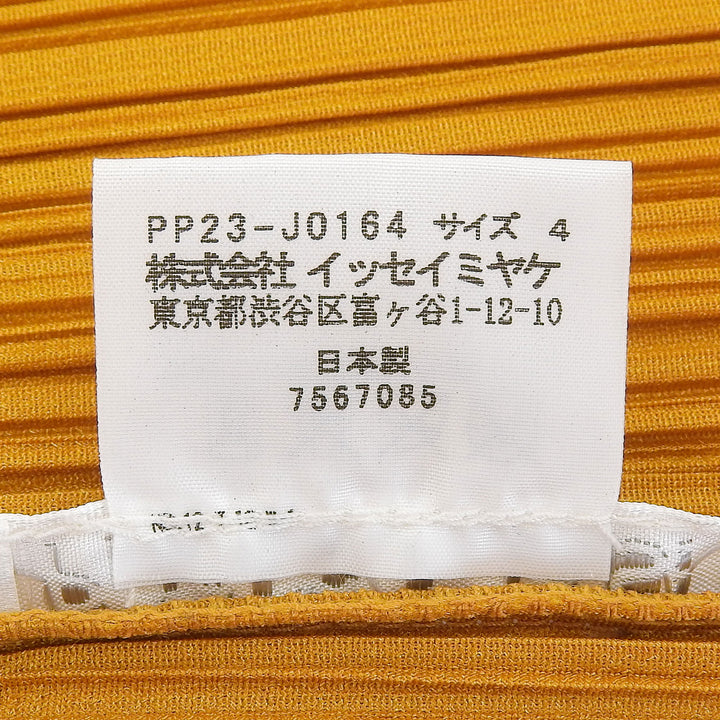極美品▲PLEATS PLEASE プリーツプリーズ イッセイミヤケ PP23-JO164 ロングスリーブ カーディガン ブラウン 4 日本製 正規品 レディース
