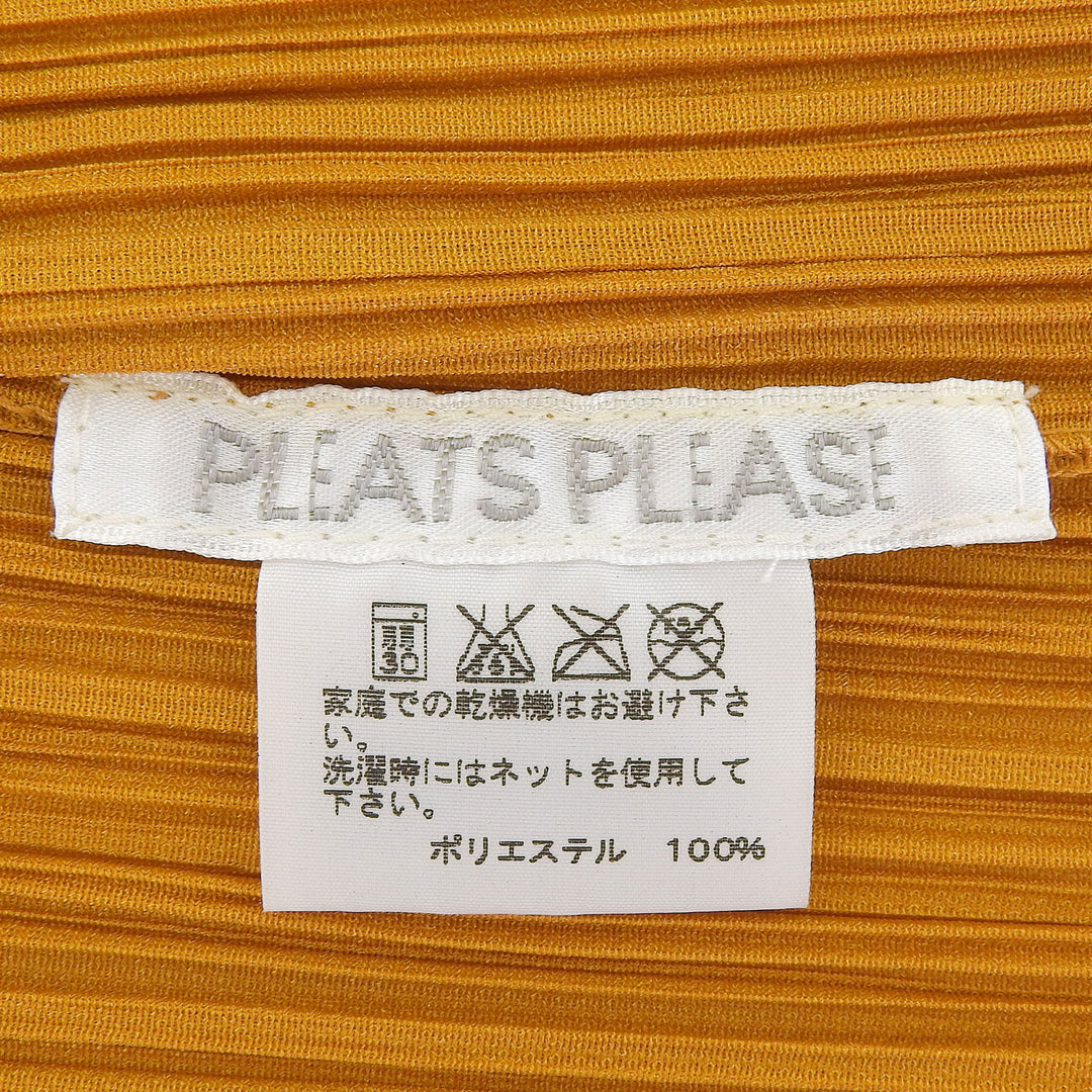 極美品▲PLEATS PLEASE プリーツプリーズ イッセイミヤケ PP23-JO164 ロングスリーブ カーディガン ブラウン 4 日本製 正規品 レディース