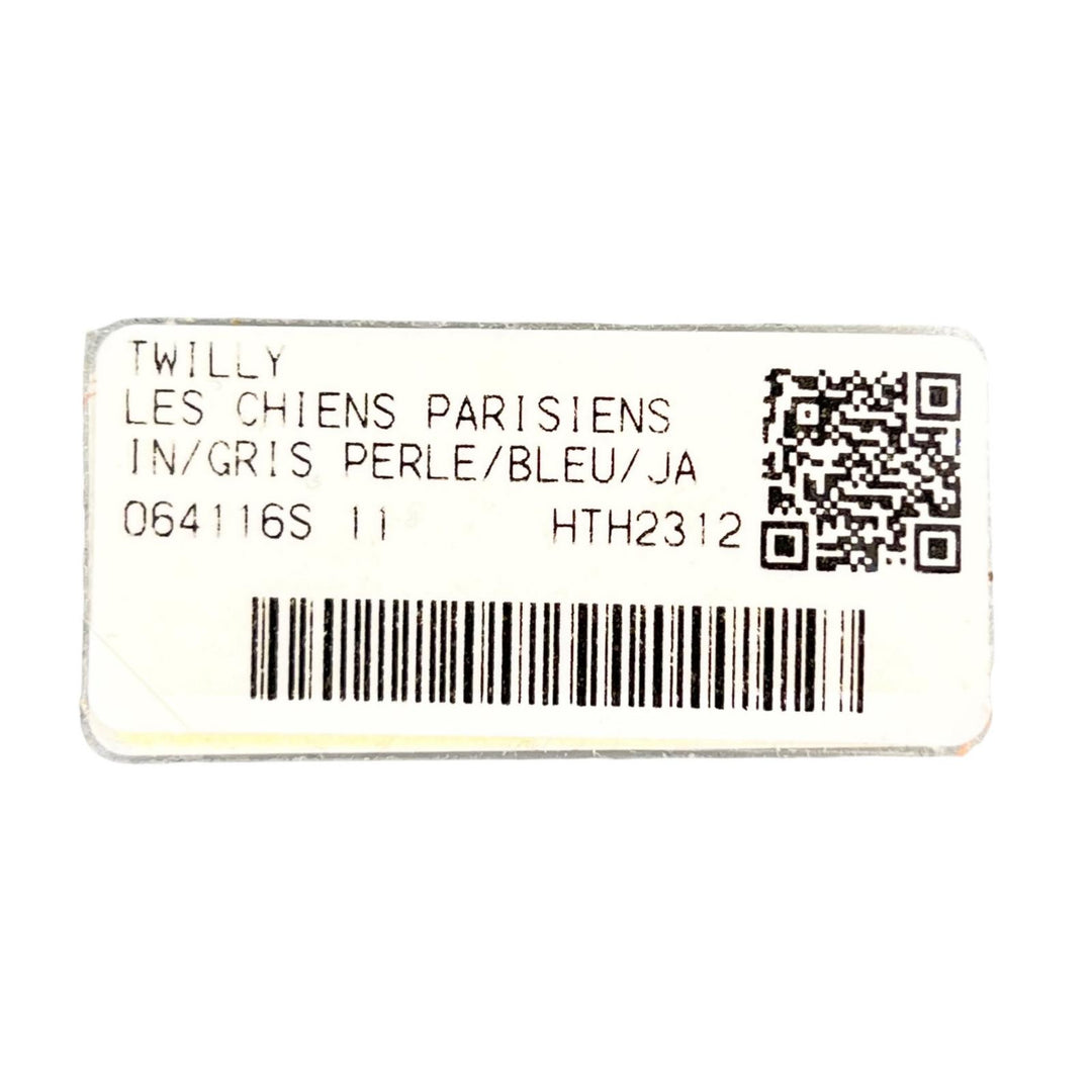 極美品▲HERMES エルメス Les Chiens Parisiens パリジャンの犬 シルク100％ ツイリー スカーフ フランス製 正規品 レディース 箱付き
