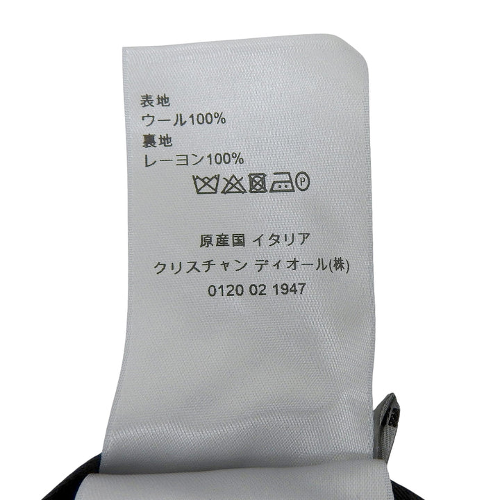 未使用品▲DIOR ディオール 013C120A4866 ウール100％ センタープレス テーパードパンツ スラックス 黒 44 イタリア製 正規品 メンズ
