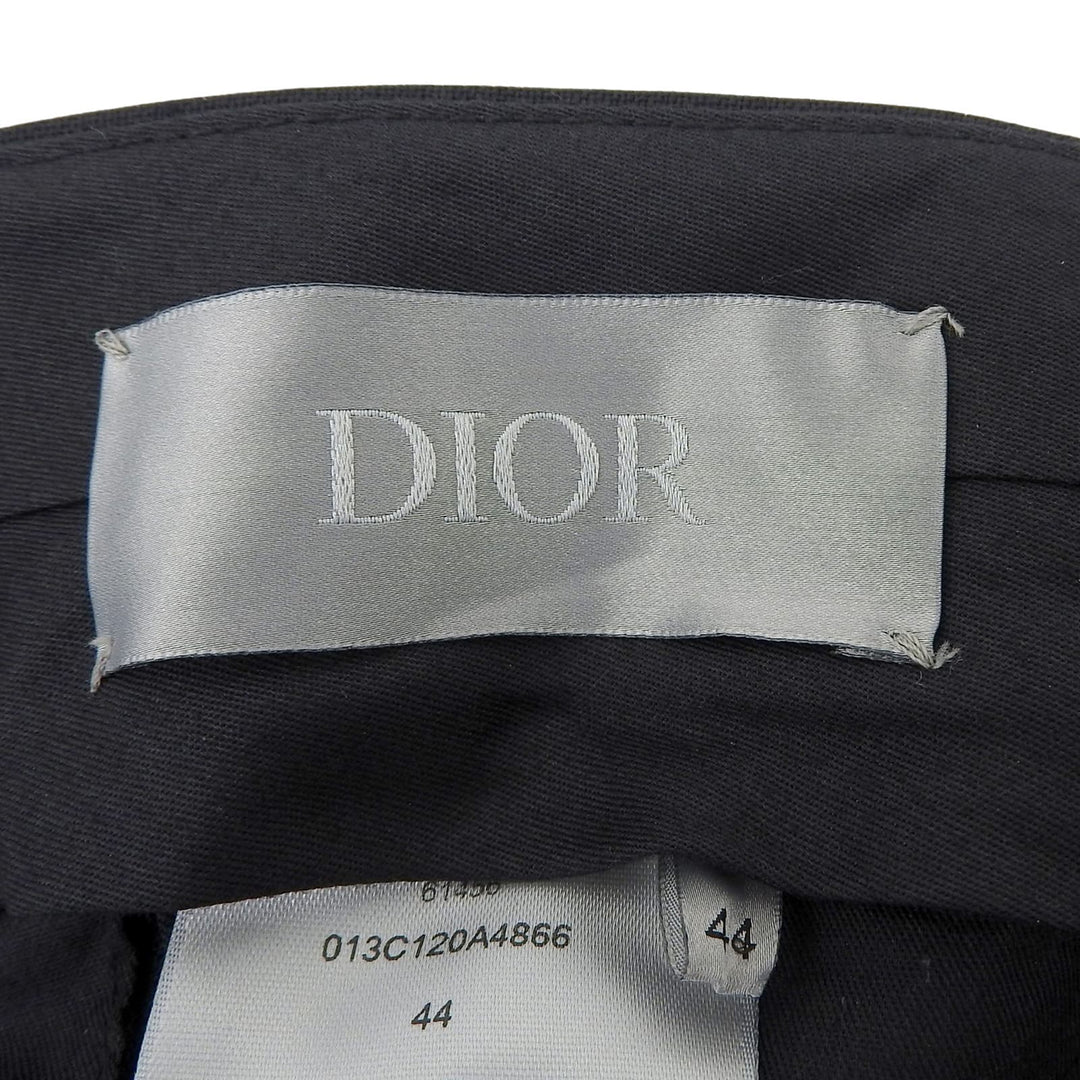 未使用品▲DIOR ディオール 013C120A4866 ウール100％ センタープレス テーパードパンツ スラックス 黒 44 イタリア製 正規品 メンズ