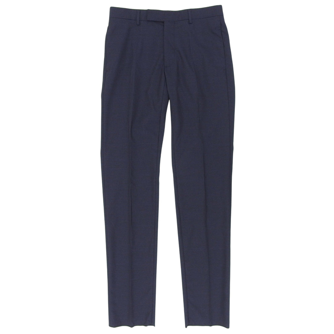 未使用品▲DIOR ディオール 633C720A4767 ウール シルク センタープレス テーパードパンツ スラックス ネイビー 44C 伊製 正規品 メンズ