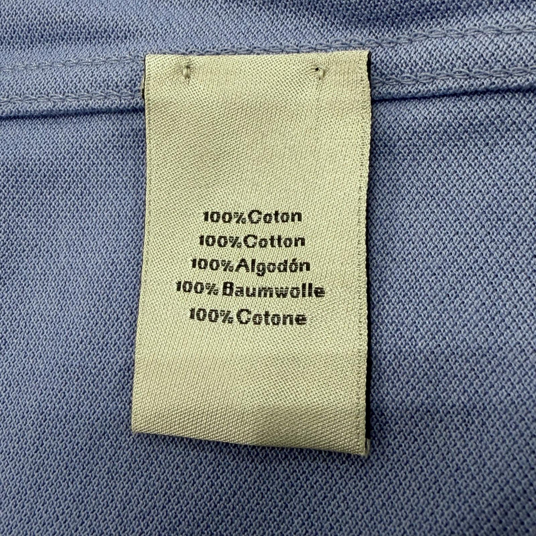 極美品▼HERMES エルメス コットン100% Hロゴ刺繍 胸ポケット ショートスリーブ 半袖ポロシャツ パープル XL イタリア製 メンズ