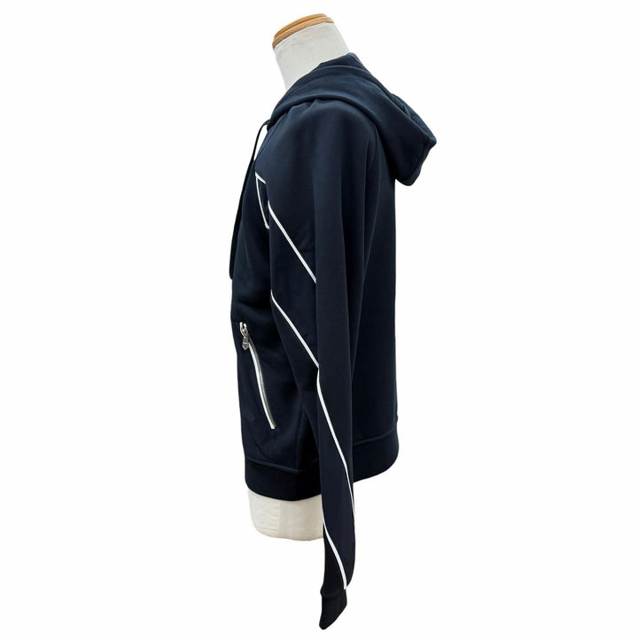 未使用品▼HERMES エルメス Sport capsule MARINE Hロゴ 切替デザイン ジップアップ ジャケット ブルゾン パーカー イタリア製 メンズ
