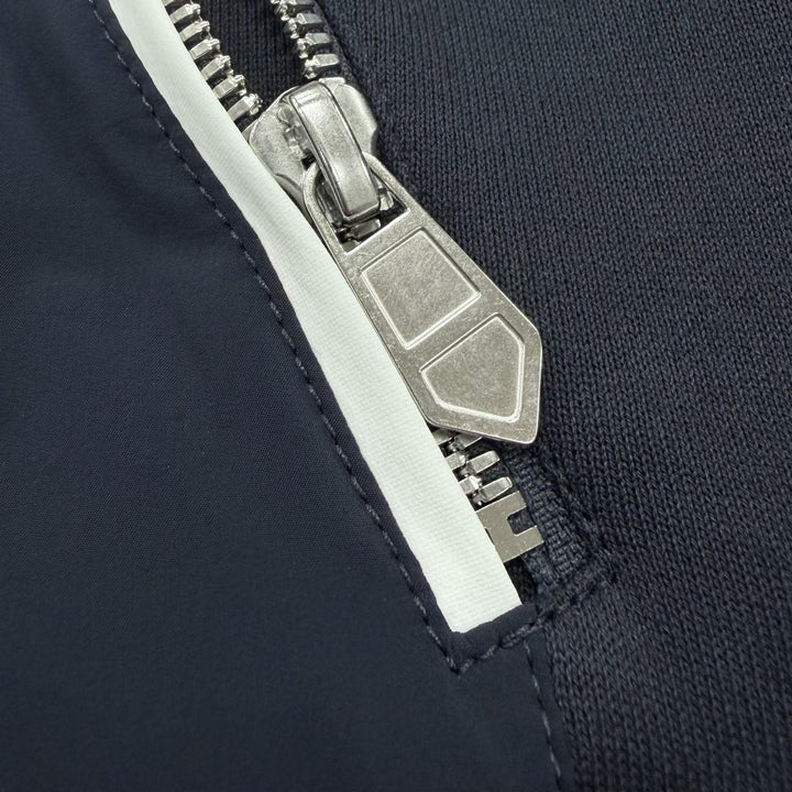 未使用品▼HERMES エルメス Sport capsule MARINE Hロゴ 切替デザイン ジップアップ ジャケット ブルゾン パーカー イタリア製 メンズ