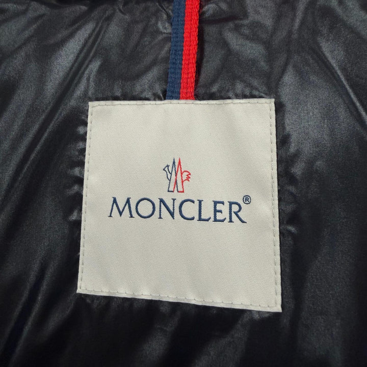 美品▼MONCLER モンクレール WILSON ウィルソン フーデッド WZIPUP ダウンジャケット ブラック マルチ 3 ブルガリア製 正規品 メンズ