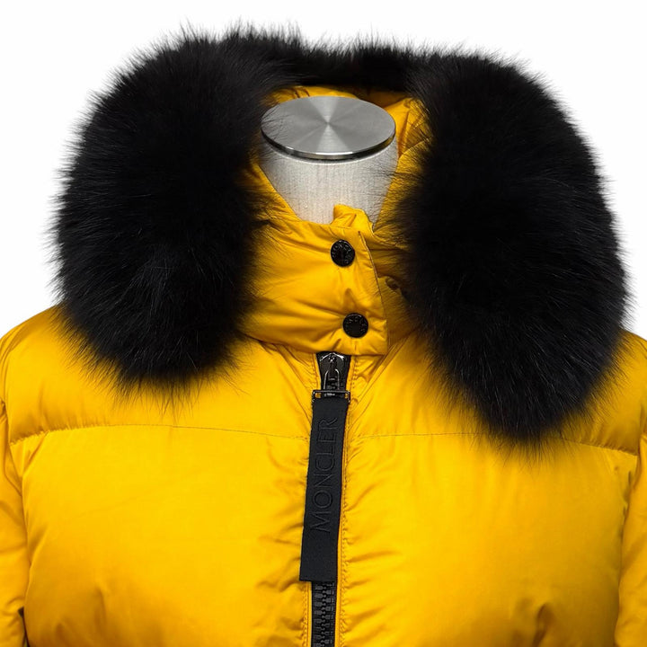 美品★MONCLER GENIUS 2 モンクレール ジーニアス 2 MERGULE メルグル FOXファー・フード・ロゴワッペン付 ZIP UP ダウンジャケット 0