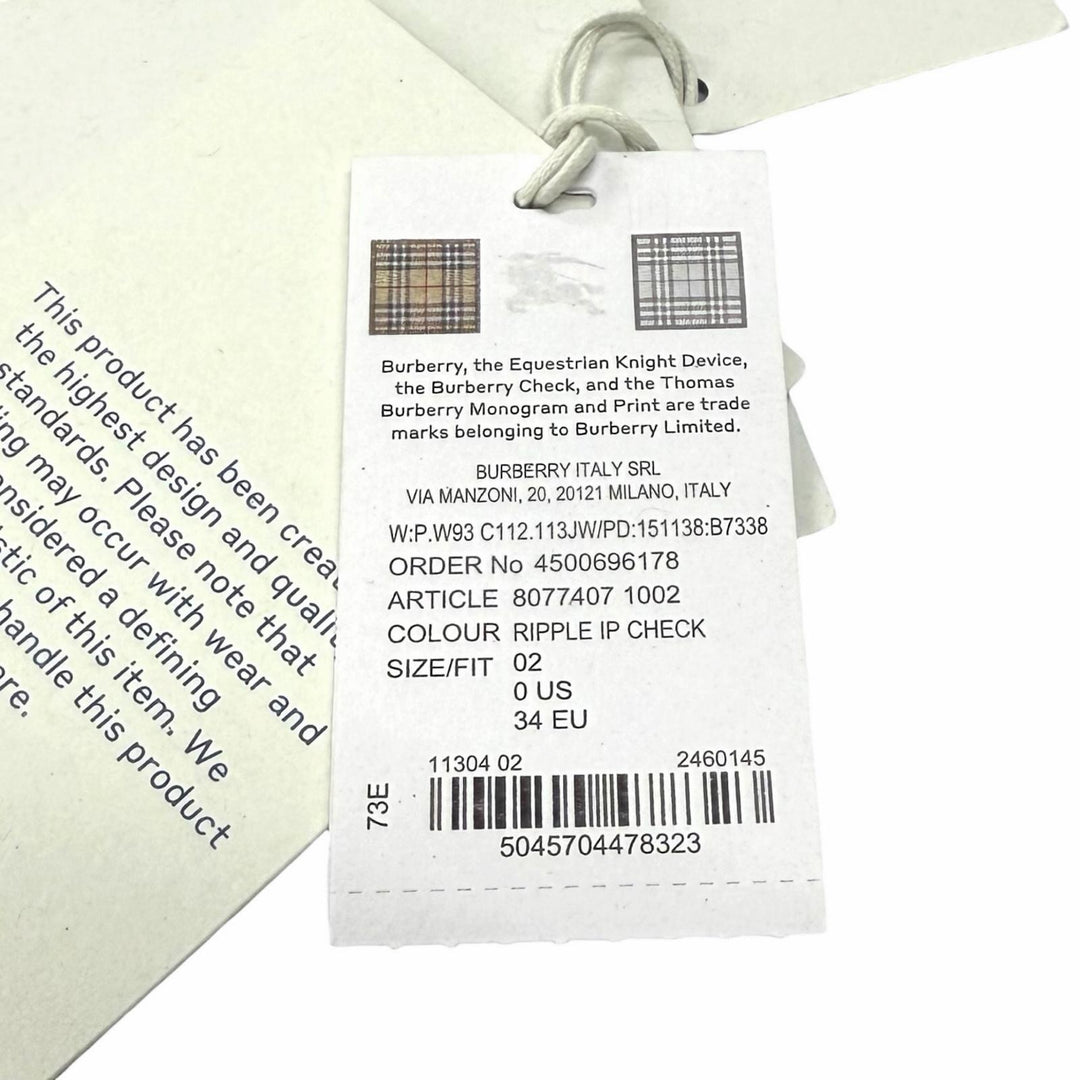 極美品★BURBERRY バーバリー 8077407 ウール混 リバーシブル チェック柄 ZIP UP ボア ジャケット レッド ボルドー 34 正規品 レディース