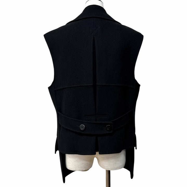 極美品★Christian Dior クリスチャンディオール 350G18A0060 カシミヤ混 マイクロカナージュ キルティングライナー付 ベスト 44 正規品