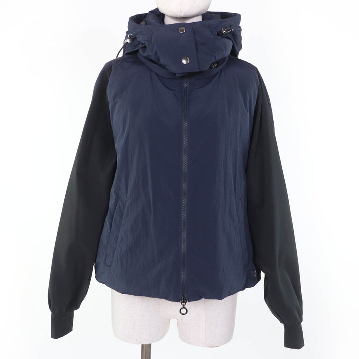美品☆TATRAS タトラス LTAT21A4855 LEMPIC レムピク フード付き ZIP UP ダウンジャケット ネイビー ブラック 02 正規品 レディース