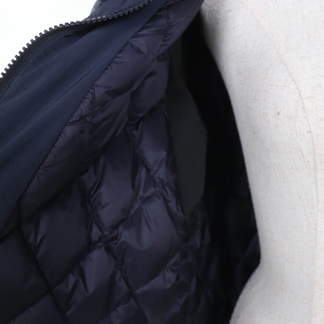 美品☆TATRAS タトラス LTAT21A4855 LEMPIC レムピク フード付き ZIP UP ダウンジャケット ネイビー ブラック 02 正規品 レディース