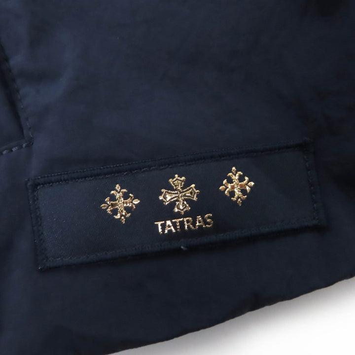 美品☆TATRAS タトラス LTAT21A4855 LEMPIC レムピク フード付き ZIP UP ダウンジャケット ネイビー ブラック 02 正規品 レディース