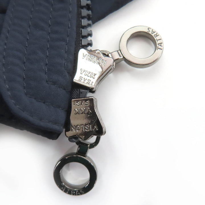 美品☆TATRAS タトラス LTAT21A4855 LEMPIC レムピク フード付き ZIP UP ダウンジャケット ネイビー ブラック 02 正規品 レディース