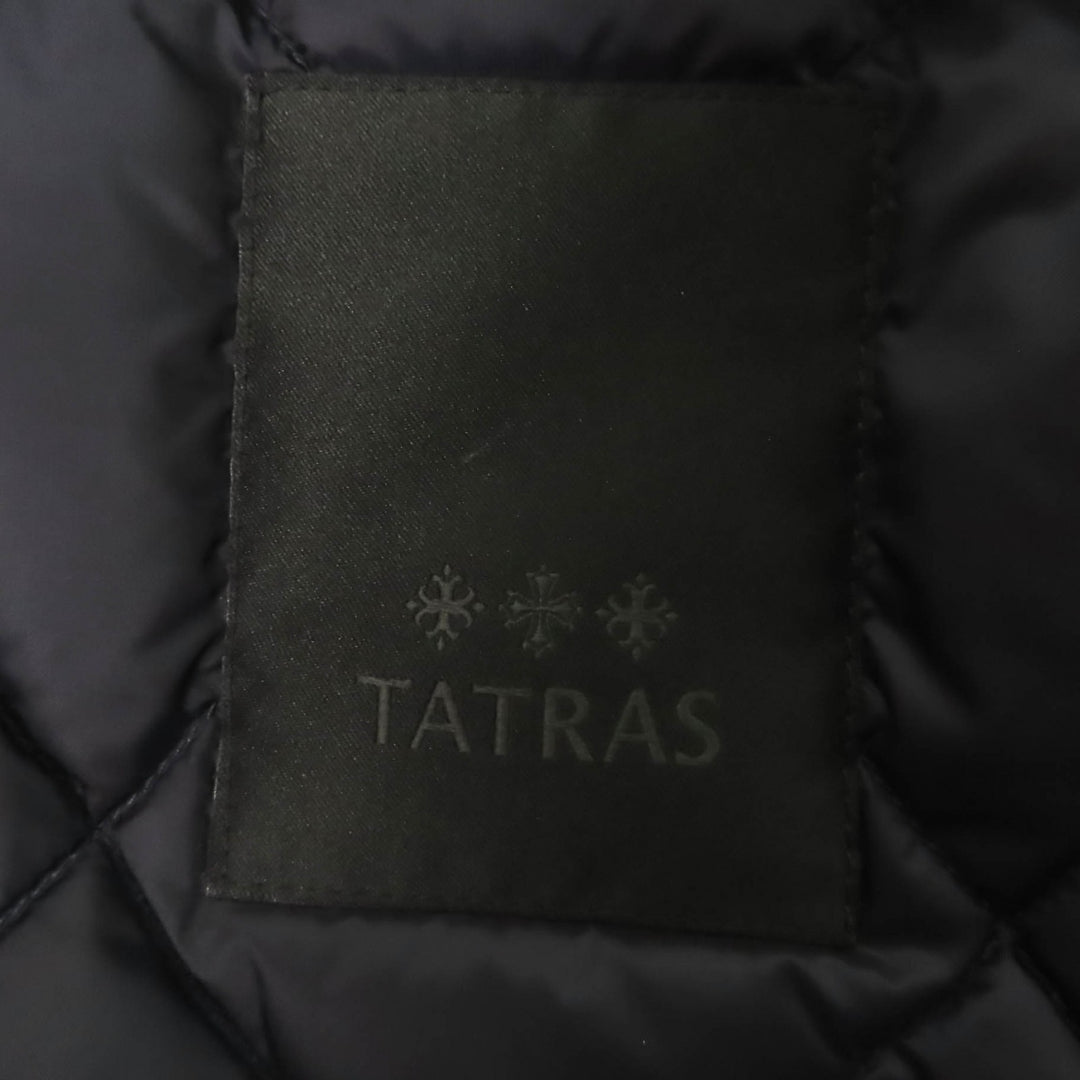 美品☆TATRAS タトラス LTAT21A4855 LEMPIC レムピク フード付き ZIP UP ダウンジャケット ネイビー ブラック 02 正規品 レディース