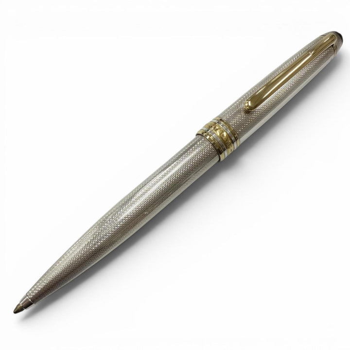 美品□MONTBLANC モンブラン ヴィンテージ ソリテール バーレイ SV925 ツイスト式 ボールペン シルバー ゴールド 西ドイツ製 総重量33.3g
