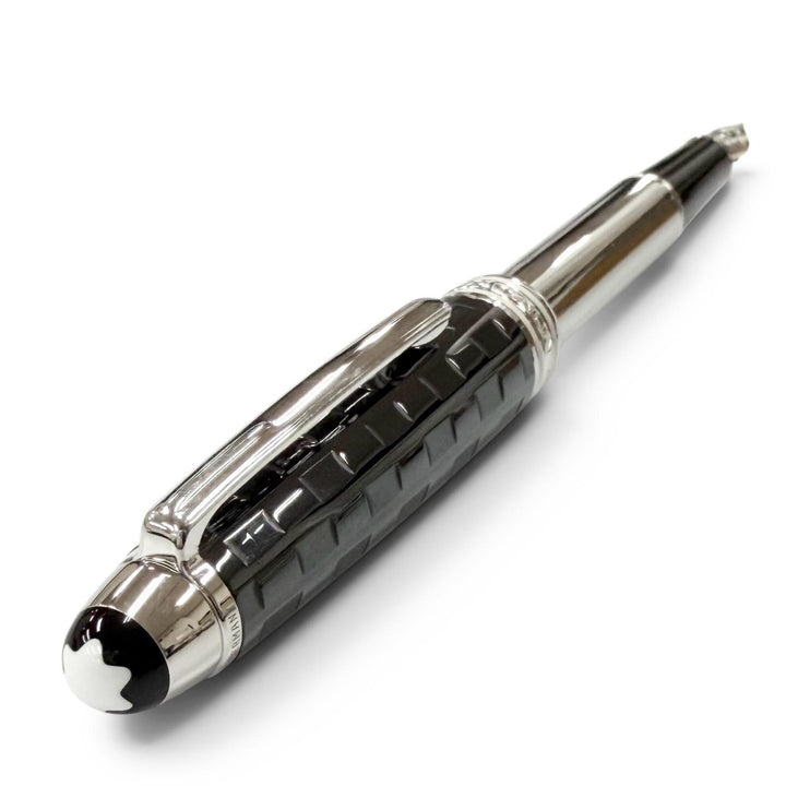 未使用品□MONTBLANC モンブラン マイスターシュテュック ソリテール セラミック ブラックプリズマ クラシック ペン先18K Fニブ 万年筆