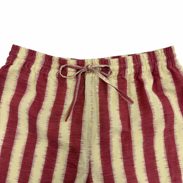 極美品◇Christian Dior クリスチャンディオール 121P20A7858 コットン100％ ストライプ ショートパンツ レッド イエロー 38 伊製 正規品