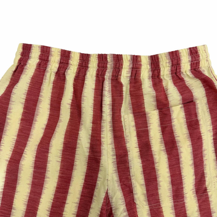 極美品◇Christian Dior クリスチャンディオール 121P20A7858 コットン100％ ストライプ ショートパンツ レッド イエロー 38 伊製 正規品