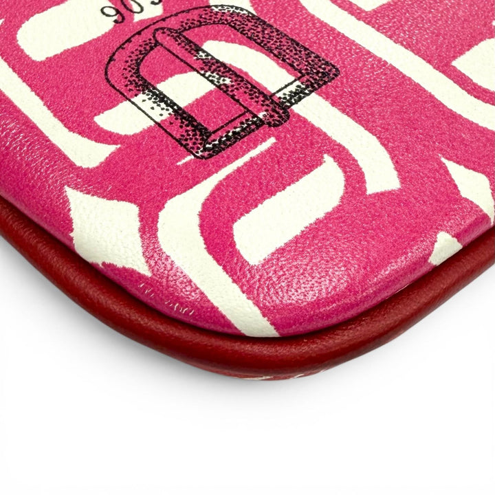 極美品★HERMES エルメス カレ ポケット ピンク ヴォースイフト ラウンドZIP ミニポーチ ポーチ D刻印 フランス製 レディース 箱付き