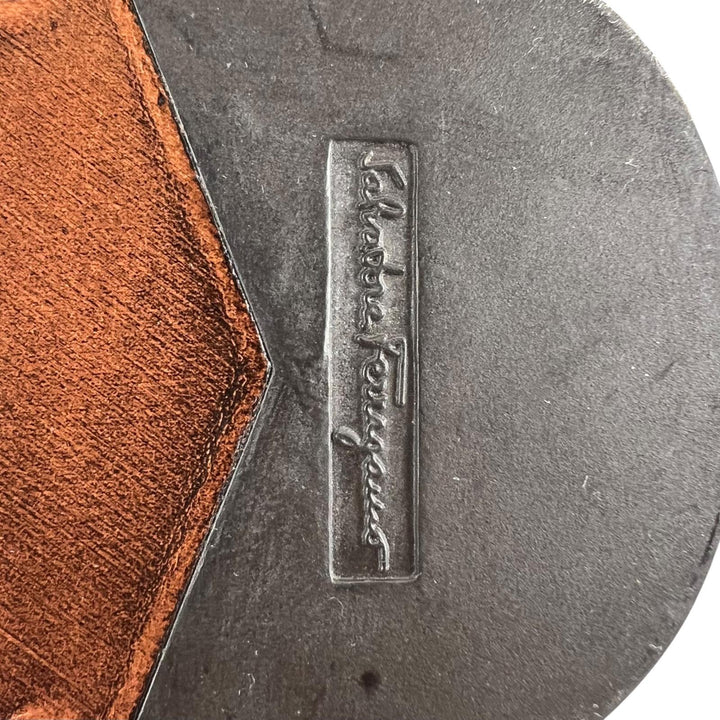 未使用品▲Salvatore Ferragamo サルヴァトーレフェラガモ COSTA ダブルガンチーニ ローファー ブラック 8EE 伊製 メンズ 箱・保存袋付き