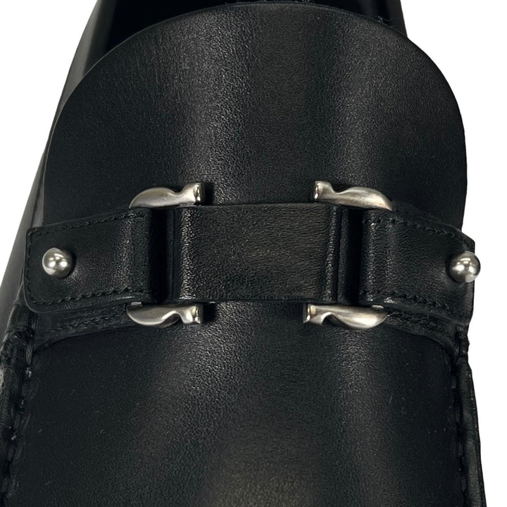 未使用品▲Salvatore Ferragamo サルヴァトーレフェラガモ COSTA ダブルガンチーニ ローファー ブラック 8EE 伊製 メンズ 箱・保存袋付き