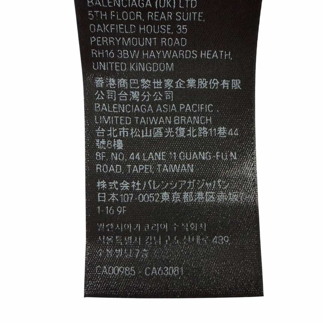 極美品□BALENCIAGA バレンシアガ 600583 ロゴ刺繍 エンブロイダリー プルオーバー スウェットパーカー フーディー グレー M 正規品　