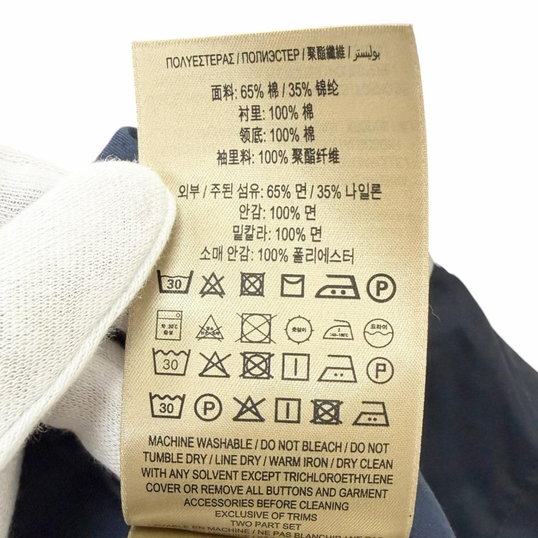 未使用品□BURBERRY バーバリー 4050699 裏地チェック柄 ライナー付き 3WAY チェスターコート ステンカラーコート ネイビー 44 正規品