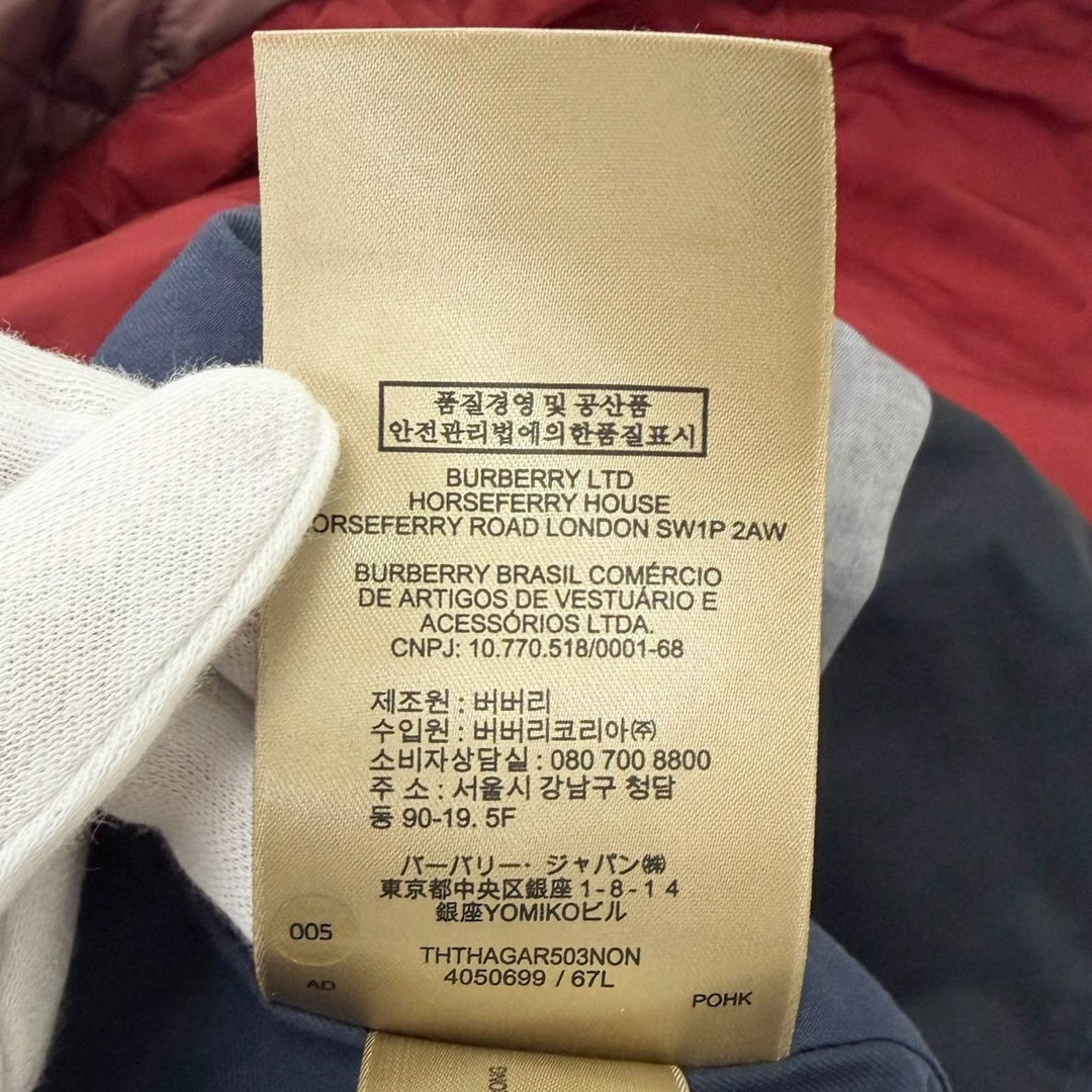 未使用品□BURBERRY バーバリー 4050699 裏地チェック柄 ライナー付き 3WAY チェスターコート ステンカラーコート ネイビー 44 正規品