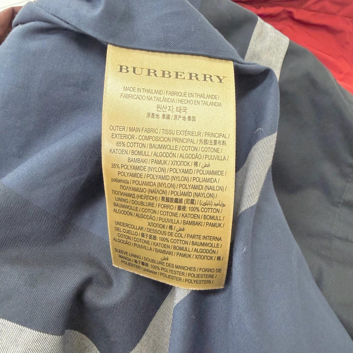 未使用品□BURBERRY バーバリー 4050699 裏地チェック柄 ライナー付き 3WAY チェスターコート ステンカラーコート ネイビー 44 正規品