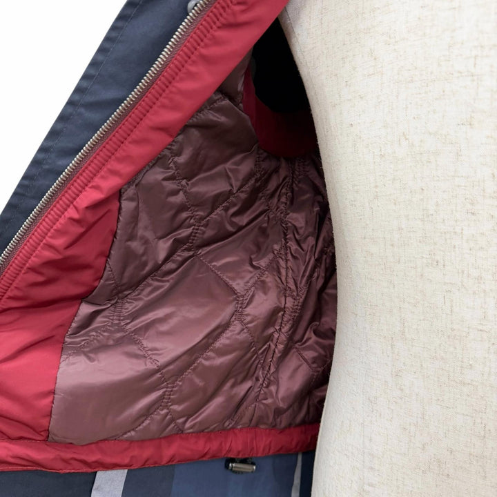 未使用品□BURBERRY バーバリー 4050699 裏地チェック柄 ライナー付き 3WAY チェスターコート ステンカラーコート ネイビー 44 正規品