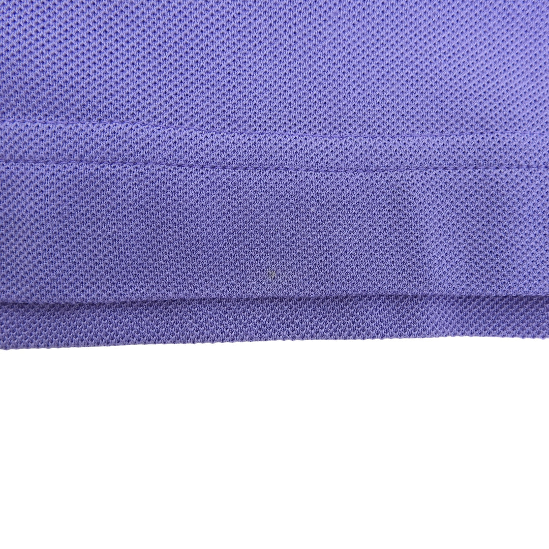 未使用品▲HERMES エルメス Hロゴ刺繍 胸ポケット クルーネック ショートスリーブ 半袖Ｔシャツ パープル系 M イタリア製 正規品 メンズ