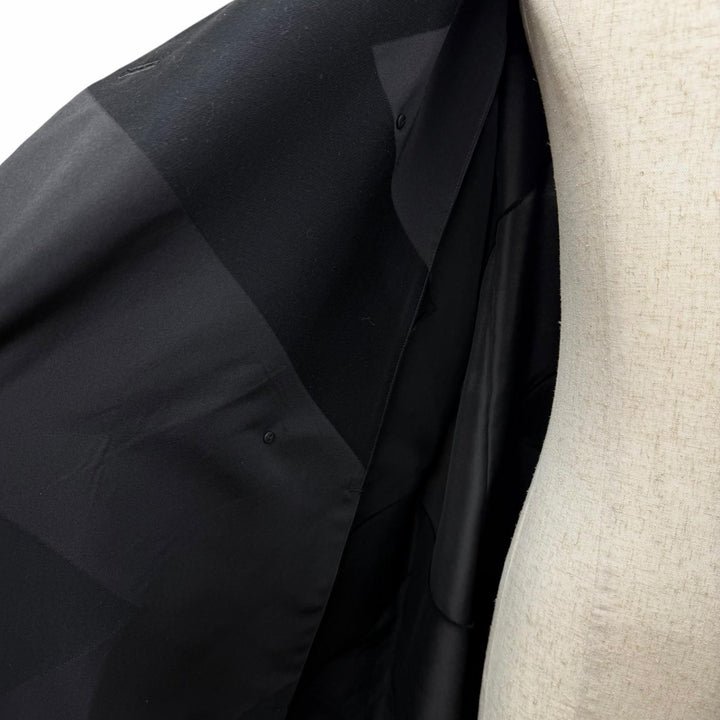 極美品□IM MEN アイムメン 22SS LA21FA001 KITE イッセイミヤケ フーデッド ダブルブレスト デザインコート ブラック 2 日本製 正規品