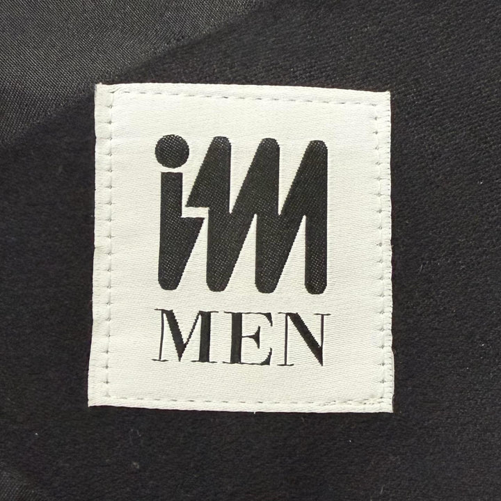 極美品□IM MEN アイムメン 22SS LA21FA001 KITE イッセイミヤケ フーデッド ダブルブレスト デザインコート ブラック 2 日本製 正規品